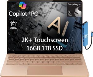 Anniversary Celebration while stocks last：Microsoft Surface Laptop 7 AI Copilot+ PC for Business (13.8" 2K+ Touchscreen, Snapdragon X Plus (> Intel i7-1355U), 16GB, 1TB SSD)...