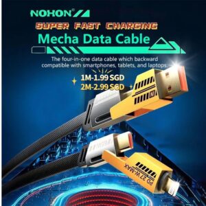 [New User Only Free Shipping]65W Data cable USB fast charging cable type C to type C PD mobile data cable 4 in 1 fast charging data cable fish screen weaving bold double Type c...